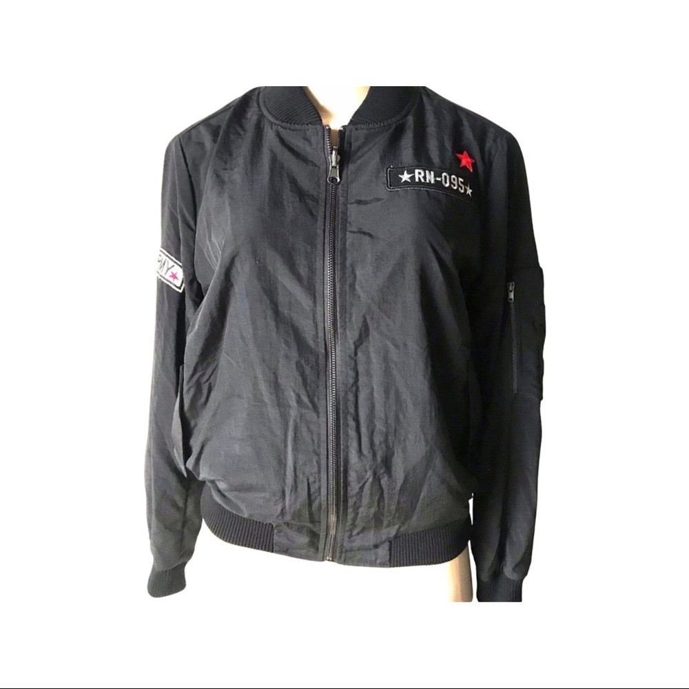 Sable Sky Black Flight Jacket
